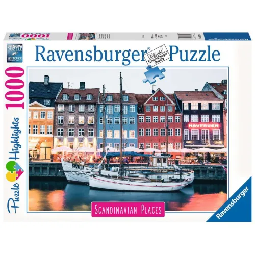 Ravensburger puzzel 1000 stukjes Scandinavian Places Kopenhagen Denemarken